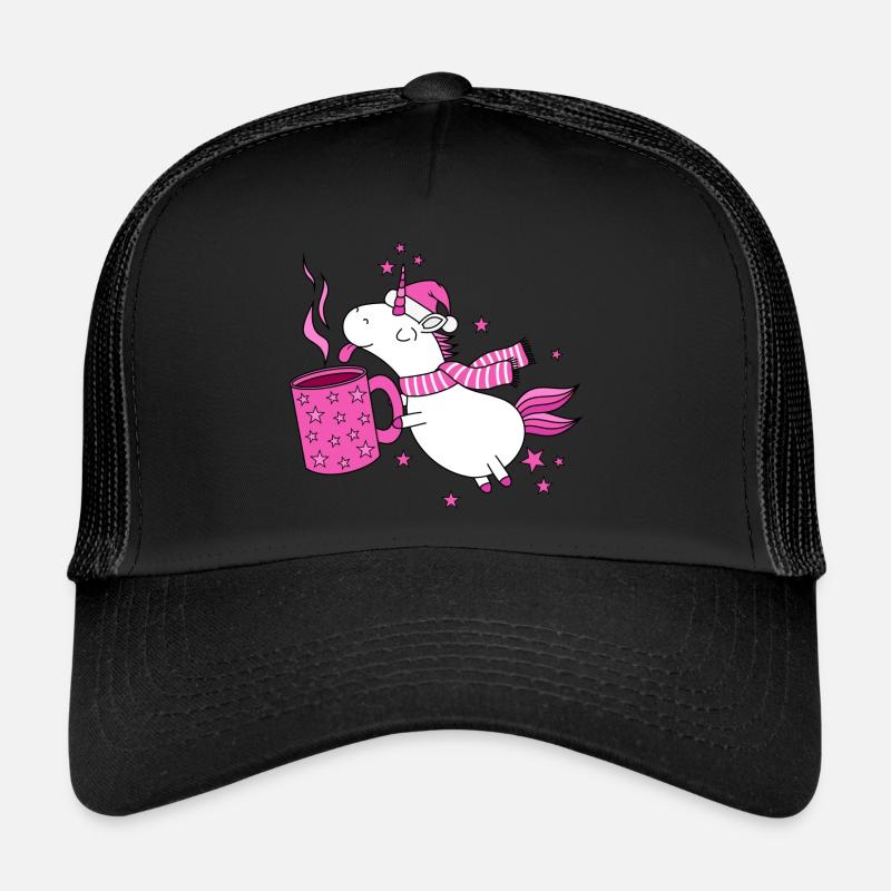 Vin chaud de la licorne Vin chaud Noël Drôle Casquette trucker 