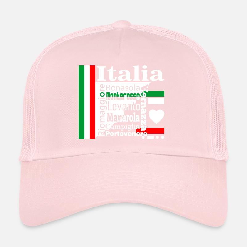 Italia Cinque Terre blanc Casquette trucker 