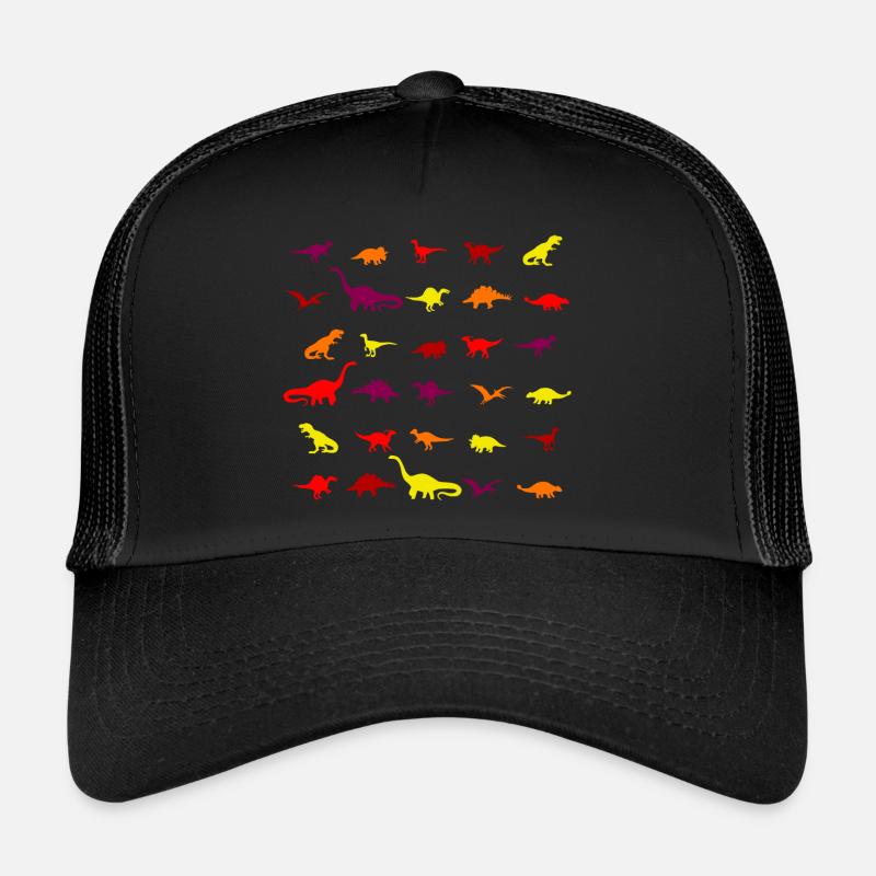 red dino - Trucker Cap - Schwarz/Schwarz