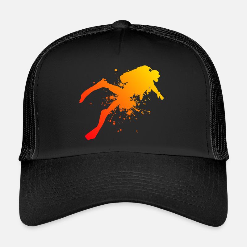 Plongée Libre Plongée Plongée Homme Plongeur Hommes Casquette trucker 
