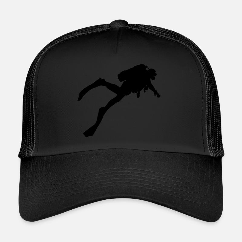 Diver Scuba Divers Divers Scuba Diving Trucker Cap