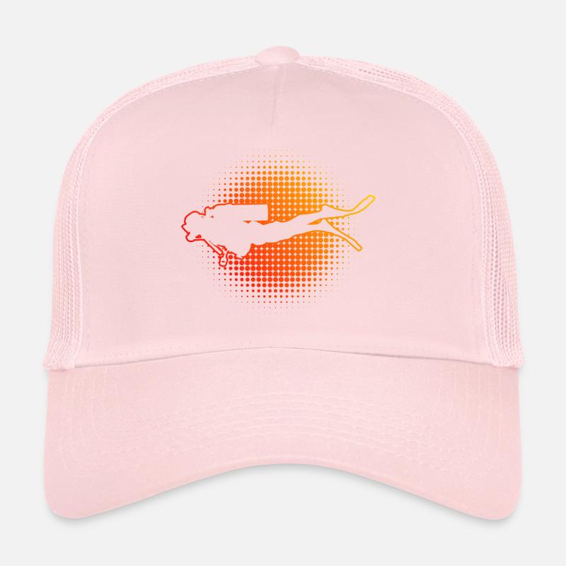 Scuba Diver Free Dive Divers Plongée Hommes Casquette trucker 
