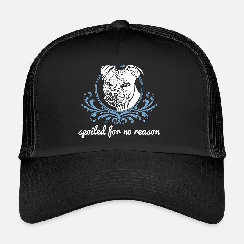 Spoiled for no reason weiß - Trucker Cap - Schwarz/Schwarz