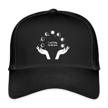 Full Moon (can't today) - Trucker Cap - Schwarz/Schwarz - Vorne