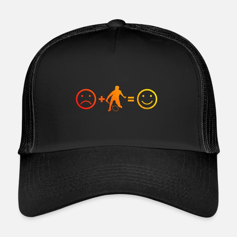 Squash Men's Badminton Player Badminton Player - Trucker Cap - black/black