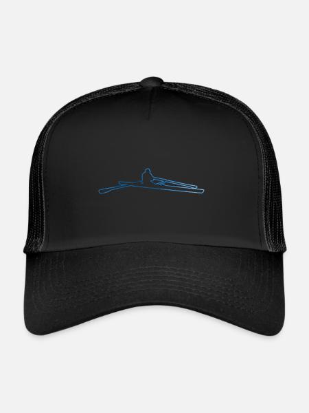 Aviron Aviron Hommes Rameurs Femmes - Casquette trucker  - noir/noir - Devant