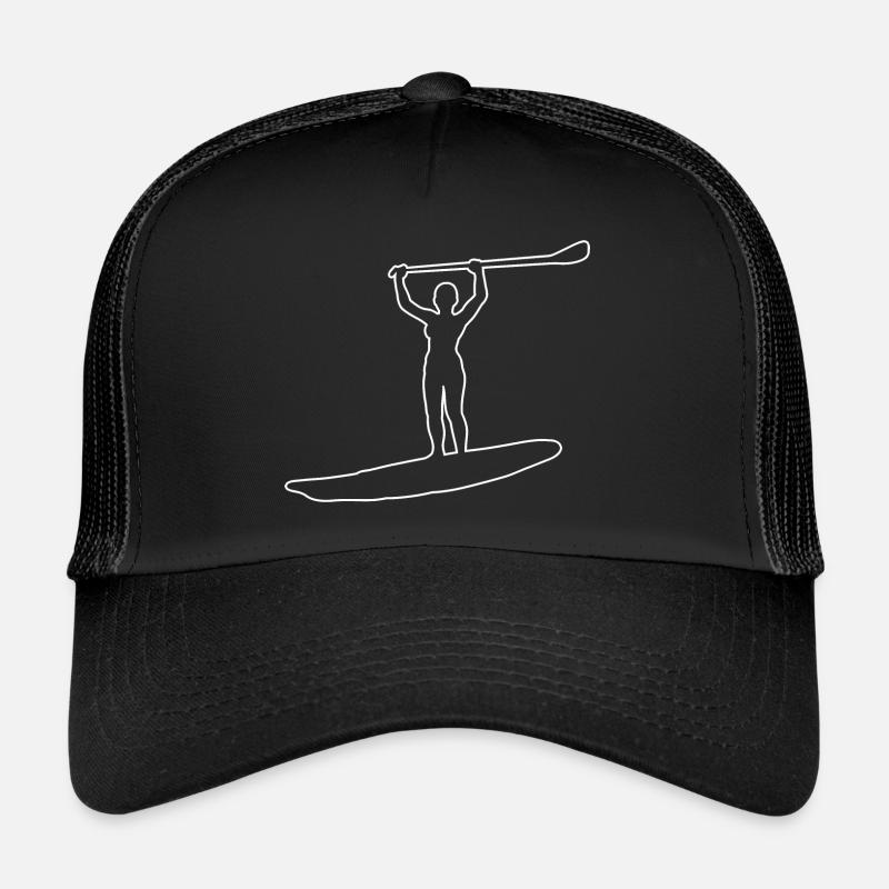 Standup Paddleboard Stand up Paddling Board - Trucker Cap - Schwarz/Schwarz