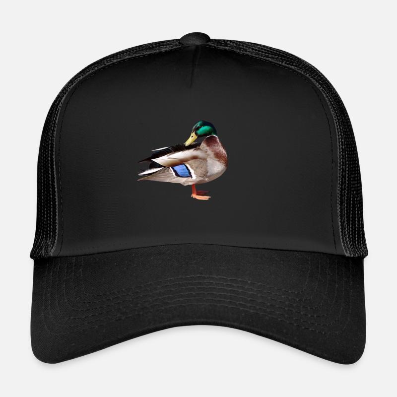 ente - Trucker Cap - Schwarz/Schwarz