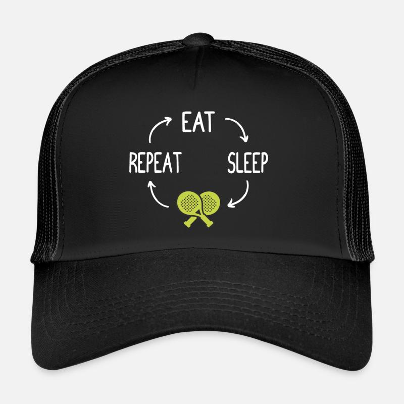 Padel Padel Player Padeltennis Paddle Padel Trainer - Trucker Cap - black/black