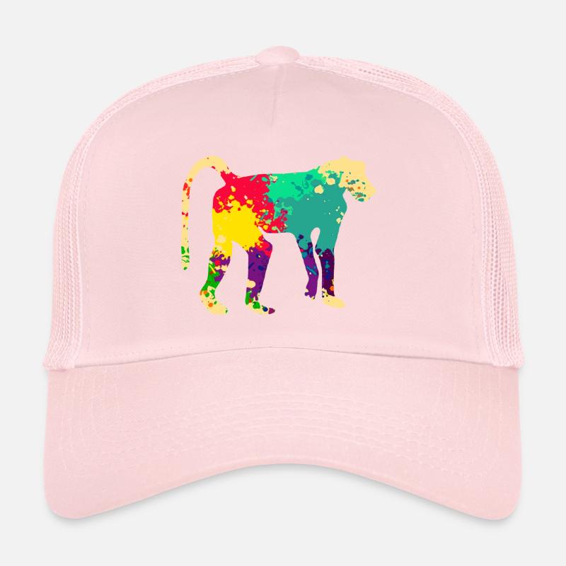 Babouin coloré Casquette trucker 