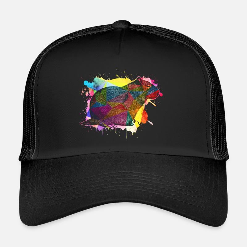 Capybara - Trucker Cap - Schwarz/Schwarz