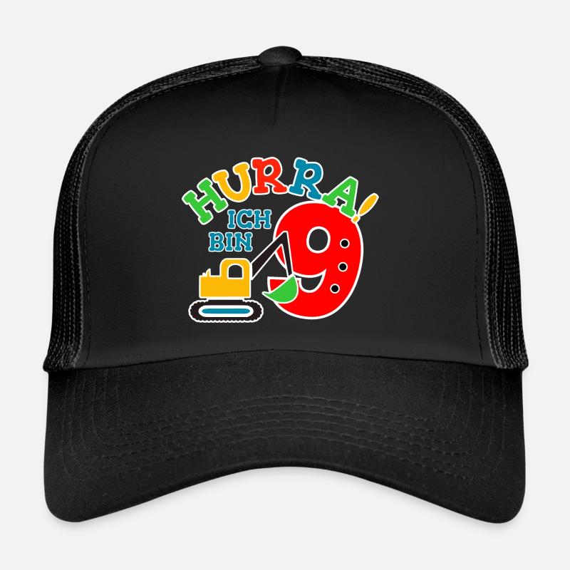 9. Geburstag Bagger Trucker Cap