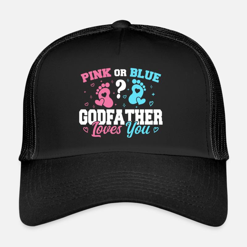 Pink oder Blau Pate liebt dich - Pate Trucker Cap