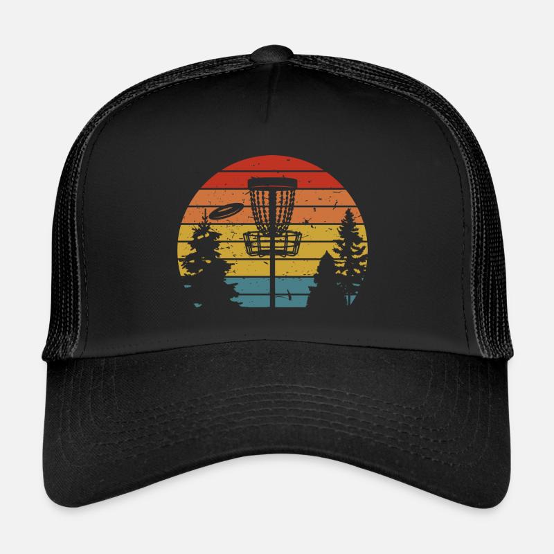 Retro Disc Golf Frisbee Disc Golf Course Trucker Cap