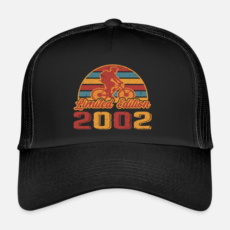 Anniversaire du cycliste Année de construction 2002 Casquette trucker 