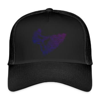 Jetski fahren Herren Jetskiing Jetski Wassersport - Trucker Cap - Schwarz/Schwarz - Vorne