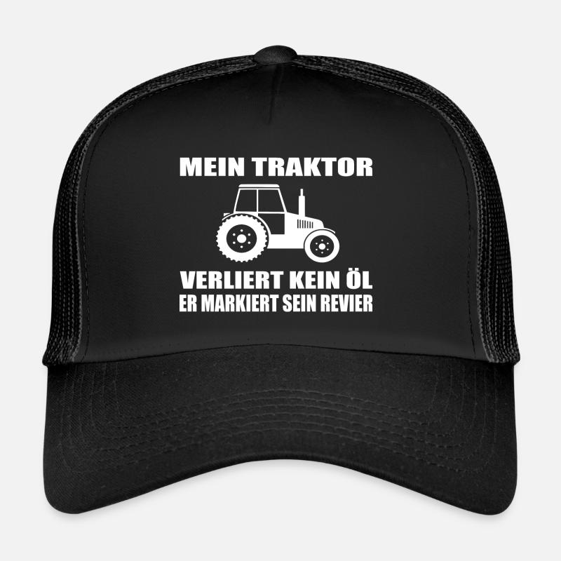 Traktor - Trucker Cap - Schwarz/Schwarz