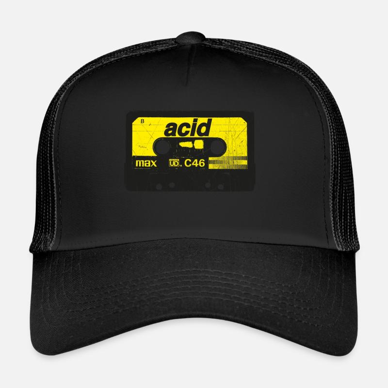 Cassette Acide Rave Vintage - Techno Synth Nerd Casquette trucker 