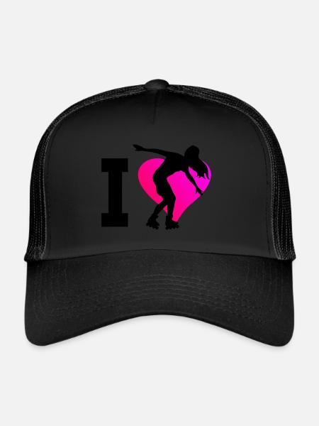 Roller Skating Rollers Roller Skating Rollerskat - Casquette trucker  - noir/noir - Devant