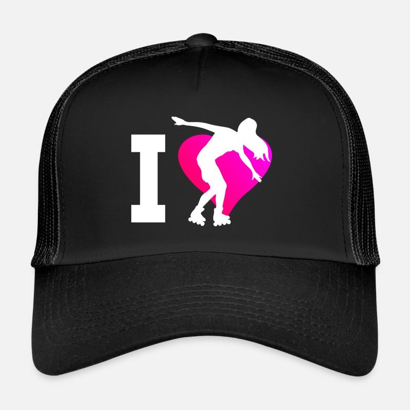 Roller Skates Femmes Rollers Roller Skate - Casquette trucker - noir/noir