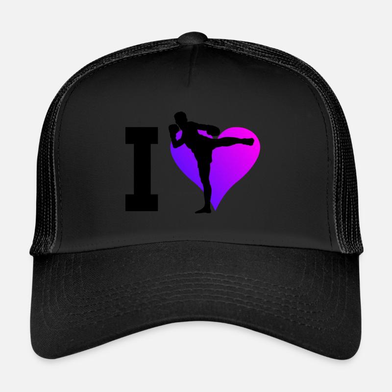 Boxeur thaïlandais masculin Boxe thaïlandaise Boxe thaïlandaise Muay Thai Casquette trucker 