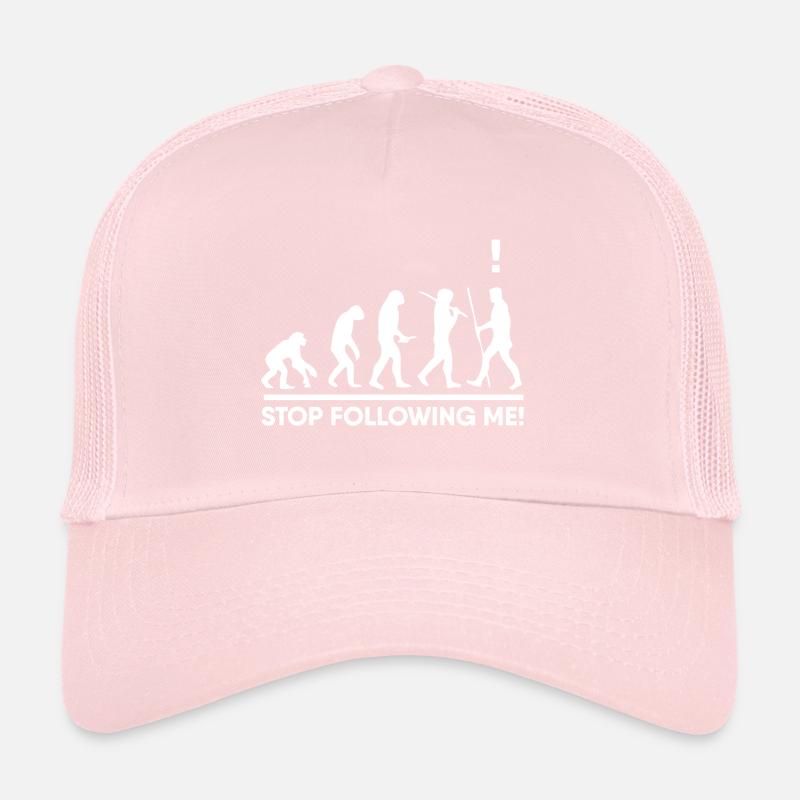 stop me from pursuing evolution funny gift Trucker Cap