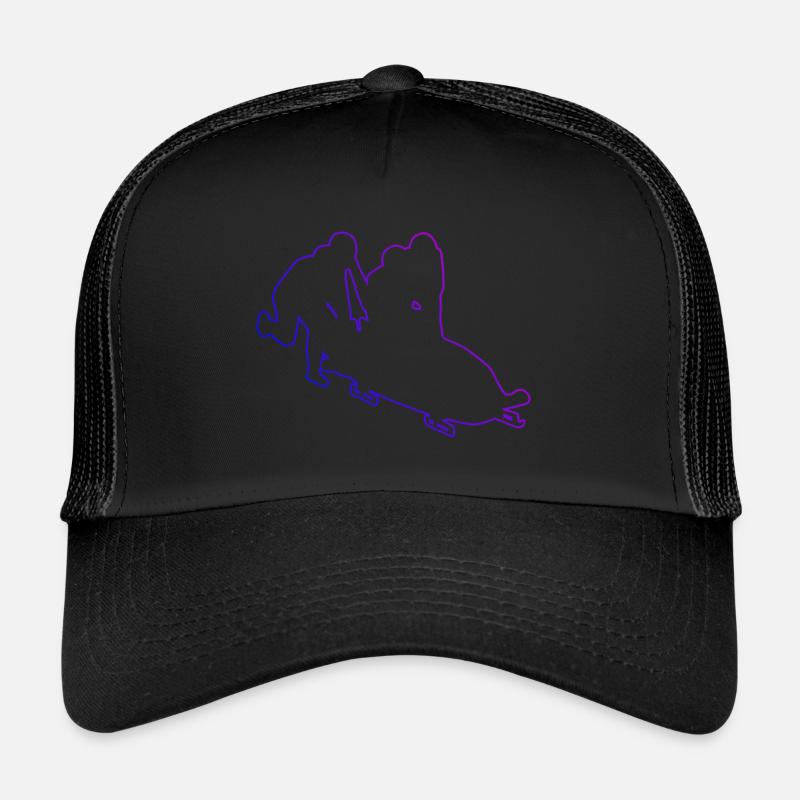 Women's two-man bobsleigh bobsleigh bobsleigh track bobsleigh ride Trucker Cap
