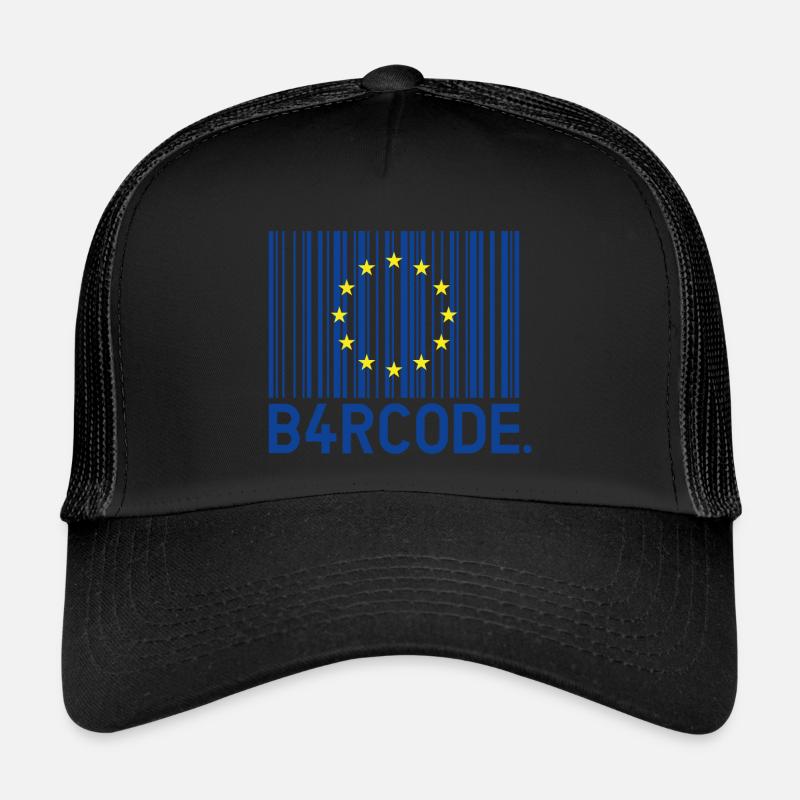 B4RCODE. Union européenne Casquette trucker 