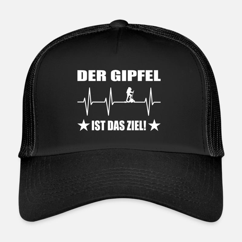 Wandern - Trucker Cap - Schwarz/Schwarz