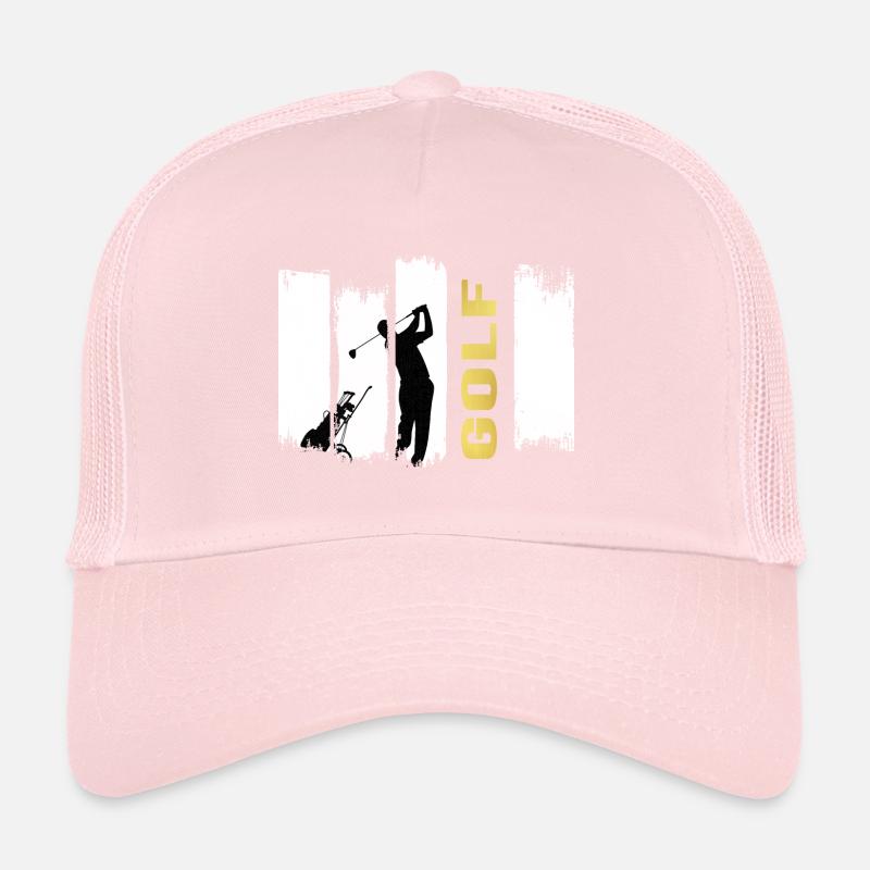 Golf Golfer Serve on the golf course Trucker Cap