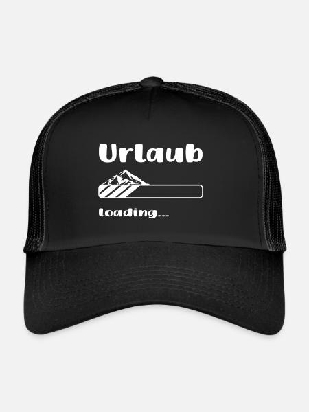 Urlaub loading Berge - Trucker Cap - Schwarz/Schwarz