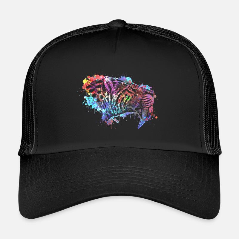 Tigre à dents de sabre Casquette trucker 