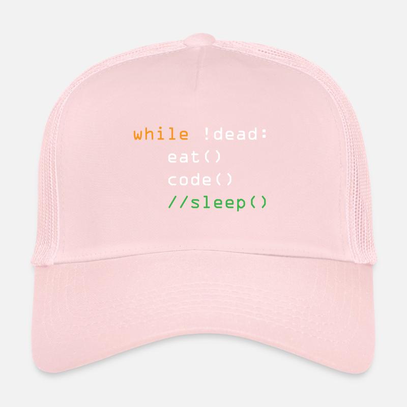 maenner hemd computer python programmierer essen Trucker Cap
