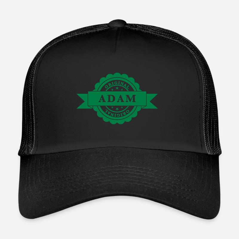 Adam - Trucker Cap - Schwarz/Schwarz