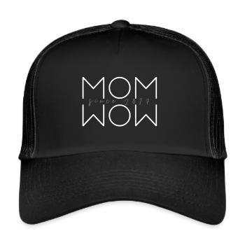 MOM 2017 weiss - Trucker Cap - Schwarz/Schwarz - Vorne
