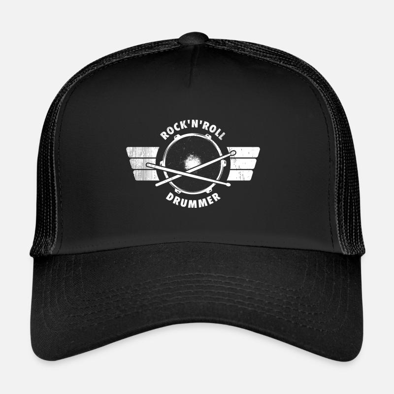 Rock'N'Roll Drummer - Trucker Cap - black/black
