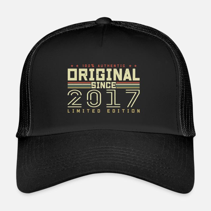 Original 2017 Cadeau Anniversaire 2017 Rétro 2017 Casquette trucker 