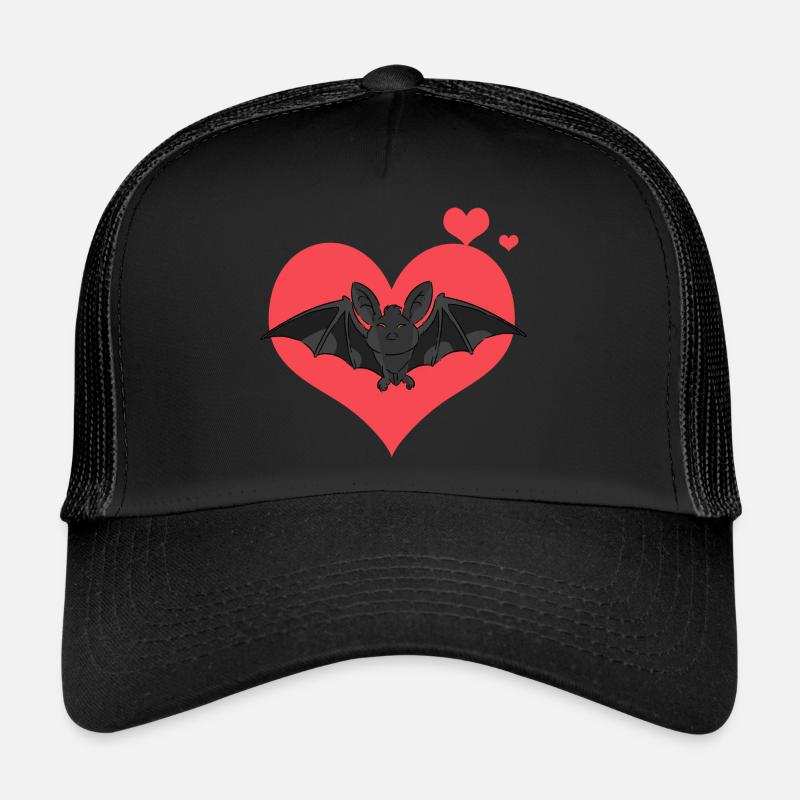 chauve-souris - Casquette trucker  - noir/noir