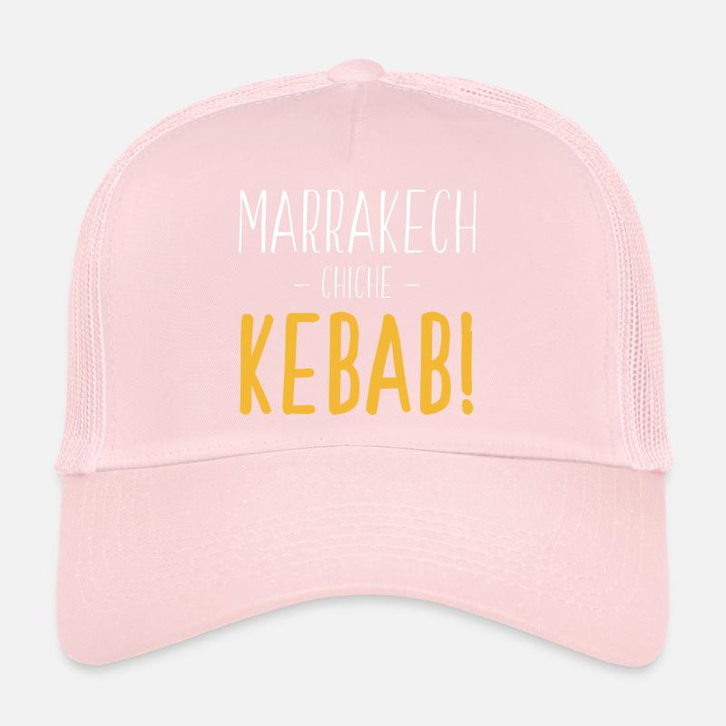 Marrakech Chiche Kebab - Blanc Jaune Casquette trucker 