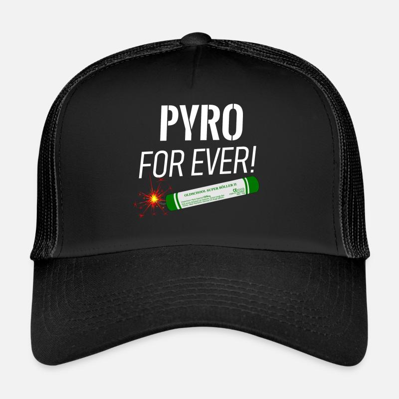 Pyro vor ever Feuerwerk - Trucker Cap - Schwarz/Schwarz
