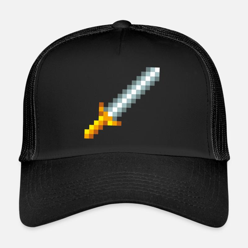 Retro 8-bit Pixel Schwert Trucker Cap