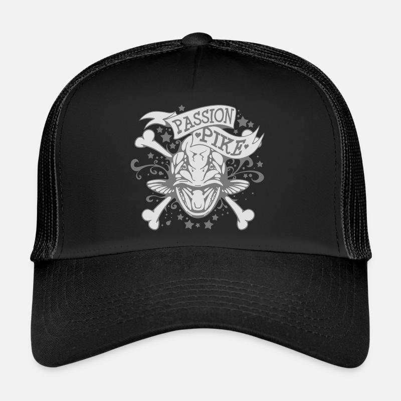 Passion Pike - Trucker Cap - Schwarz/Schwarz