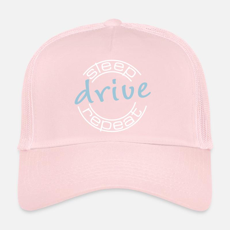 drive sleep repeat rund Trucker Cap