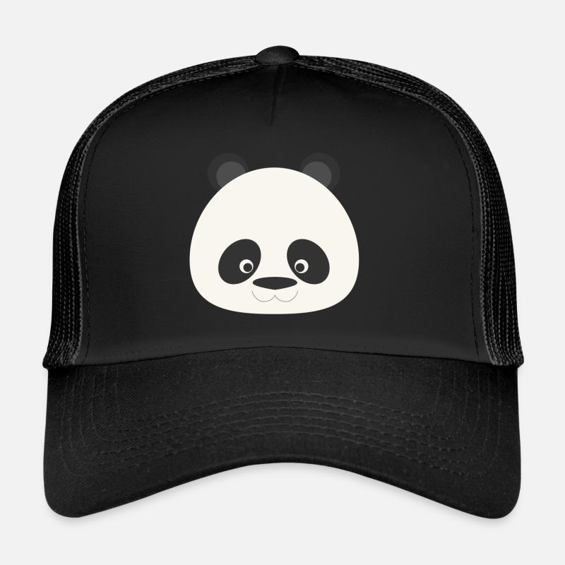 Panda - Casquette trucker - noir/noir