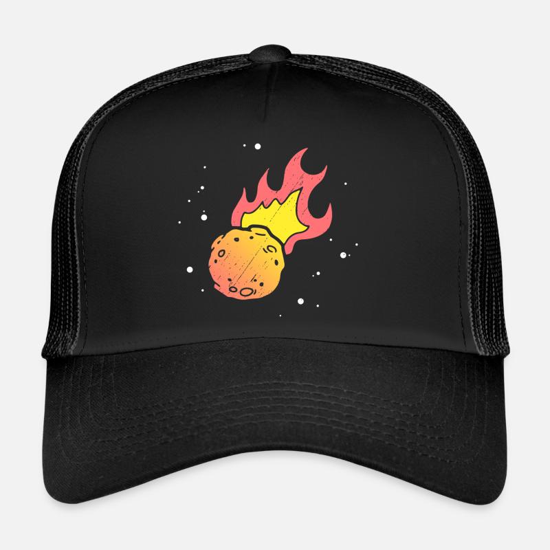 Distressed Meteor - Trucker Cap - black/black
