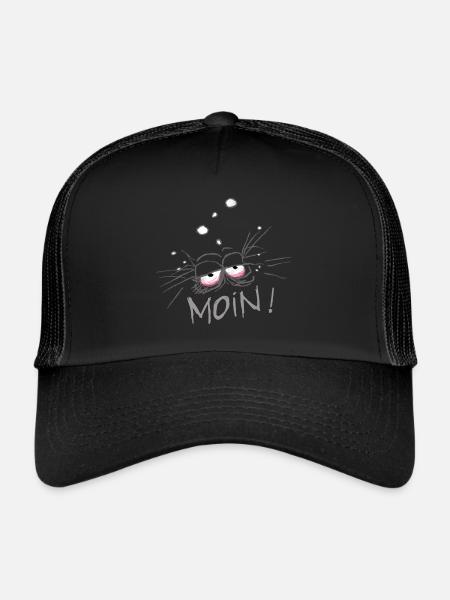 MOIN! - Trucker Cap - Schwarz/Schwarz