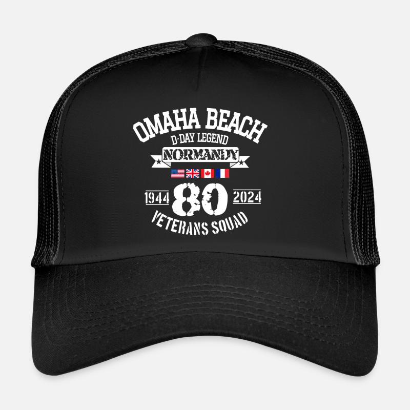 D DAY Omaha 80th anniversary Trucker Cap
