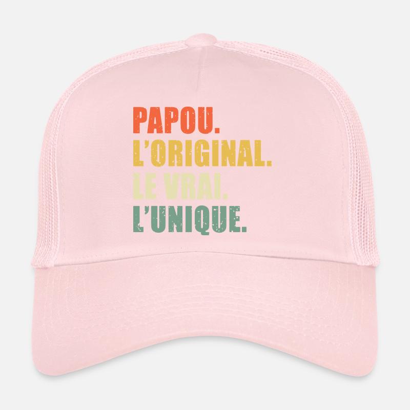 Papou L'original Le Vrai L'unique Cadeau Vintage Casquette trucker 