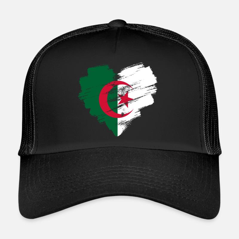 Algérie - Casquette trucker  - noir/noir