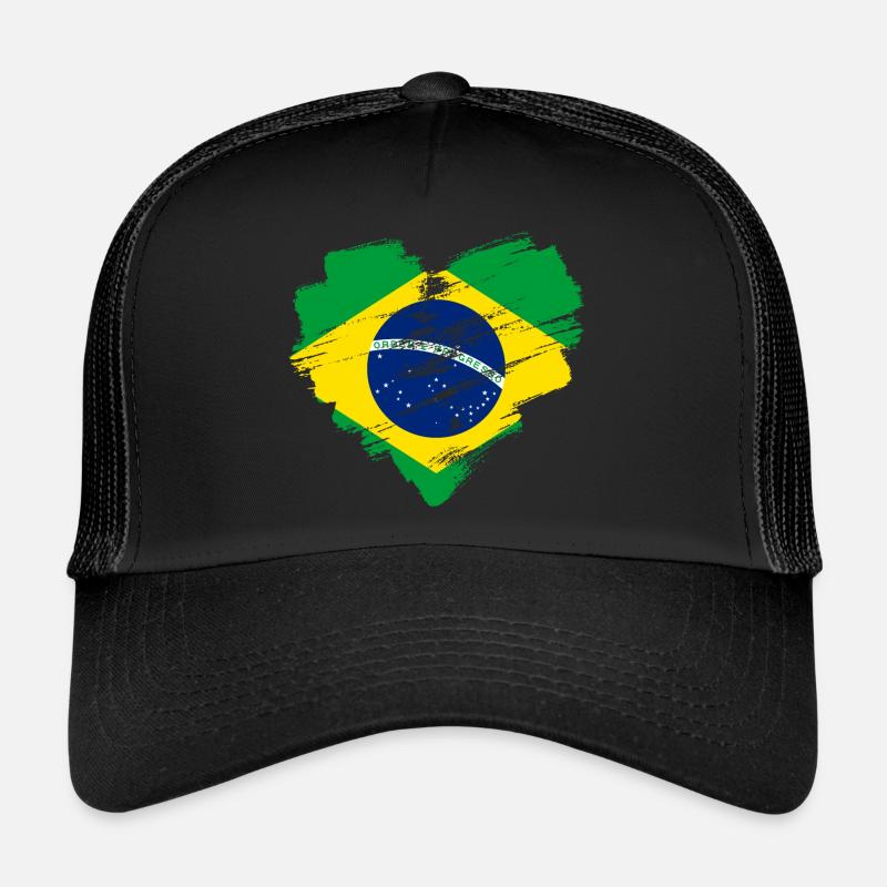Brésil - Casquette trucker  - noir/noir